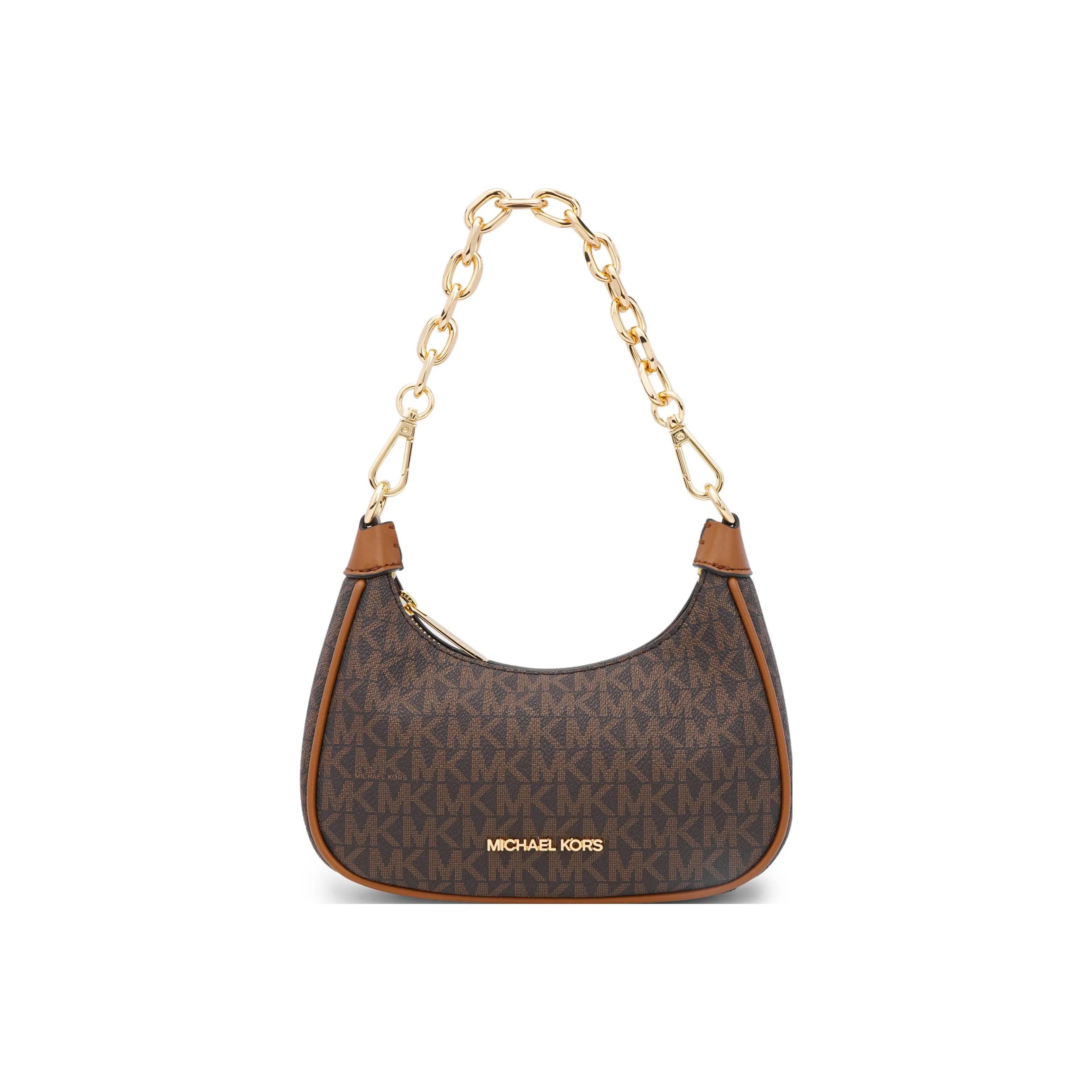 MICHAEL KORS Canvas With Leather Clutch Handbag, Shoulder Bag Women's Brown