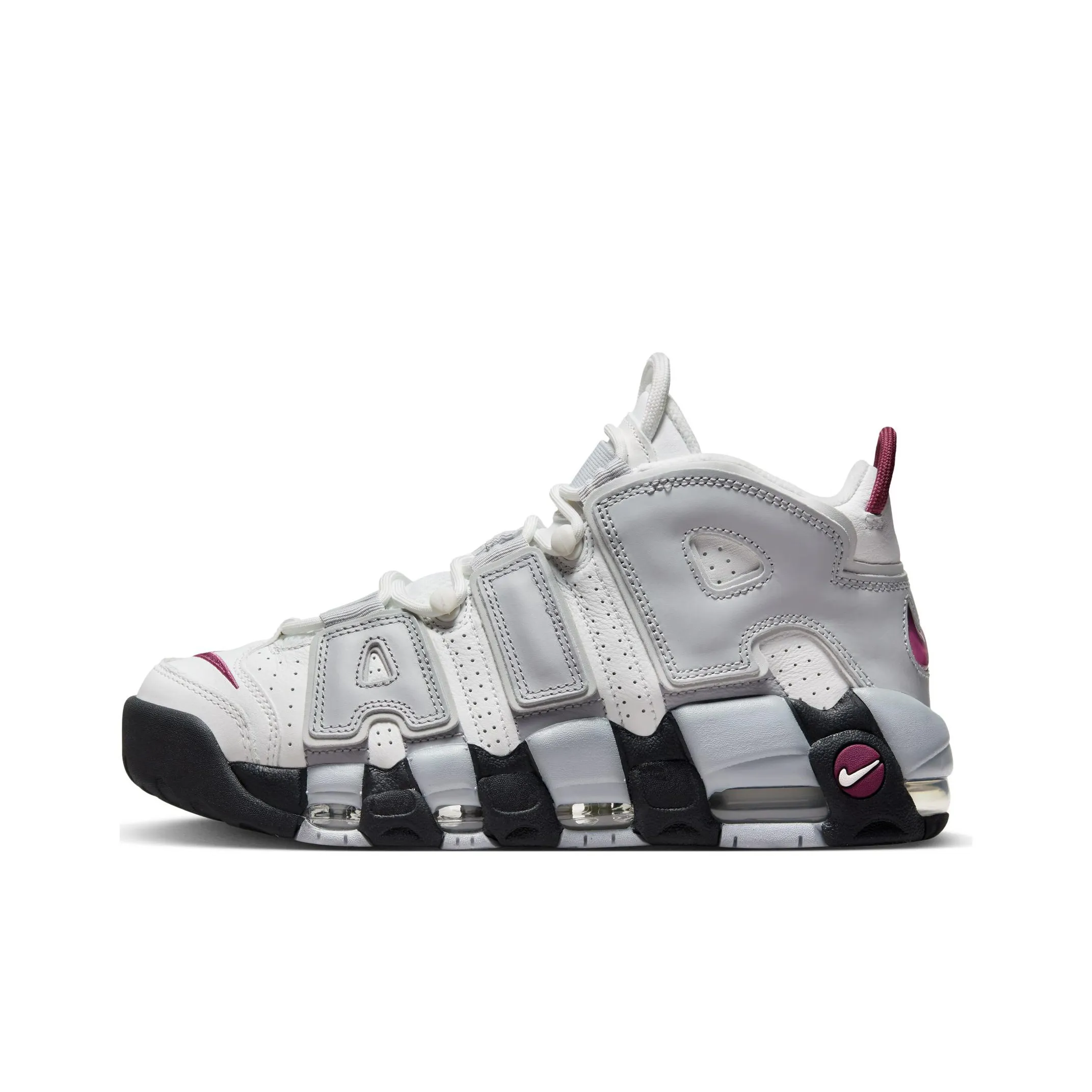 Nike Air More Uptempo Rosewood Wolf Grey Women's