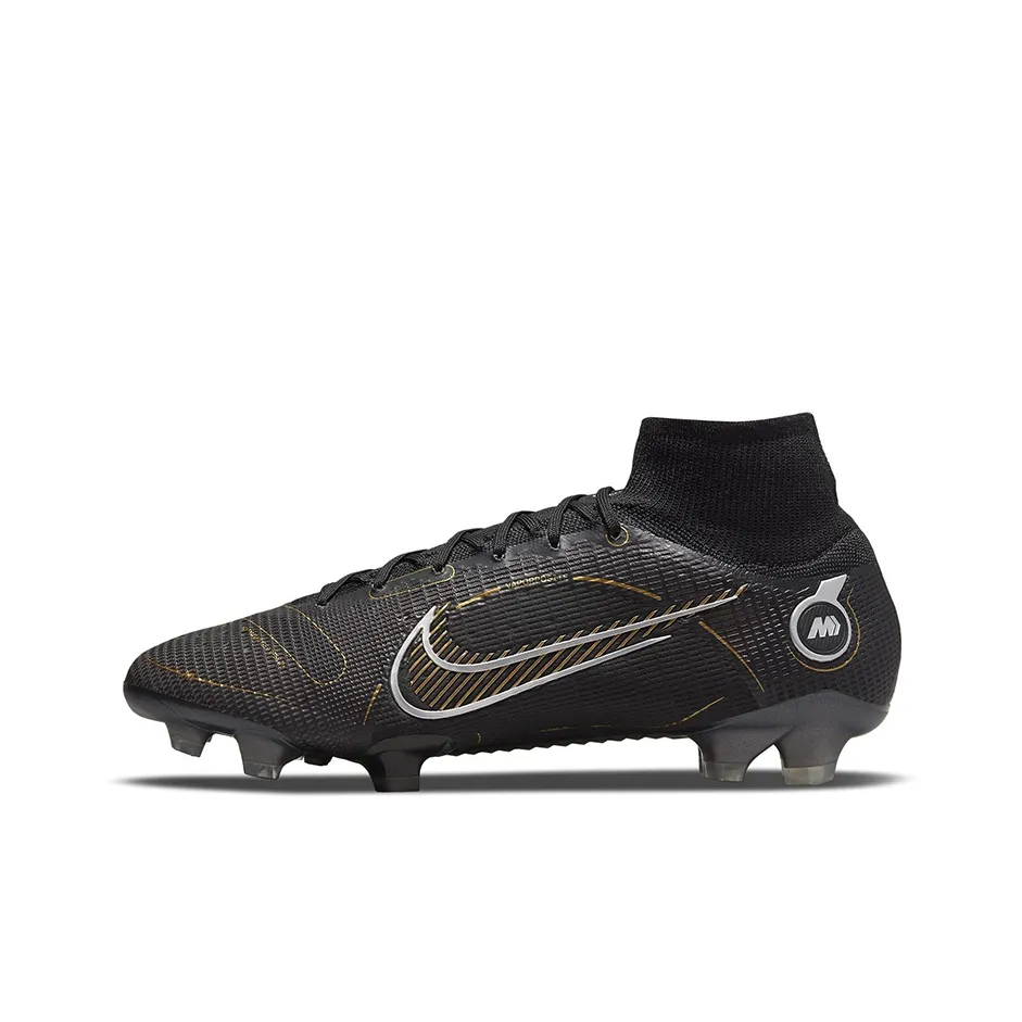 Nike Mercurial Superfly 8 Fg Black Metallic Silver Gold