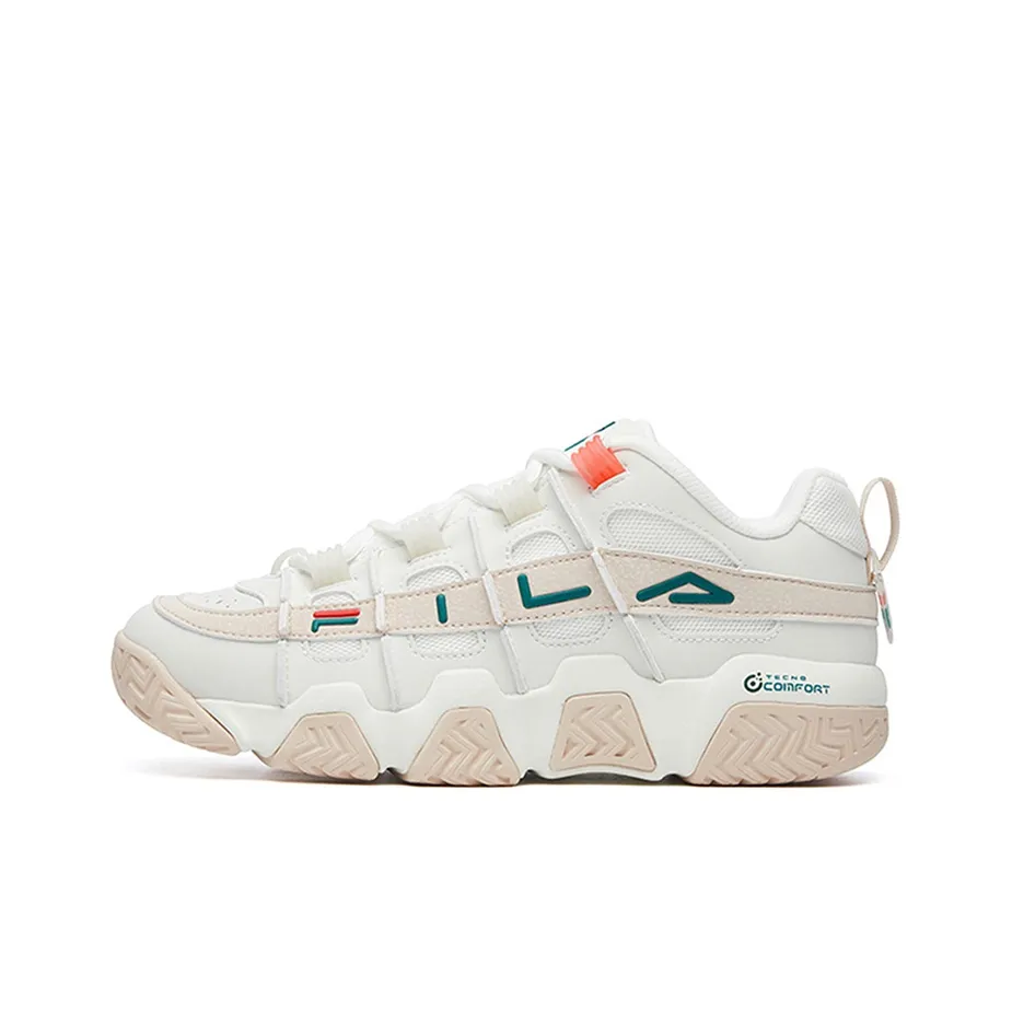 FILA Barricade Low Top Vintage Basketball Shoes Women's White
