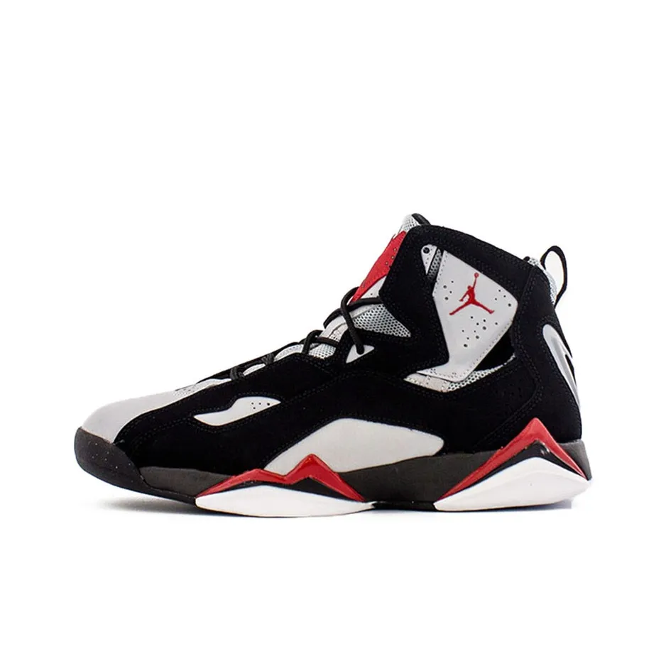 Jordan True Flight Black Varsity Red Wolf Grey