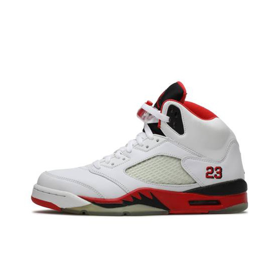 air jordan 5 fire red fake vs real
