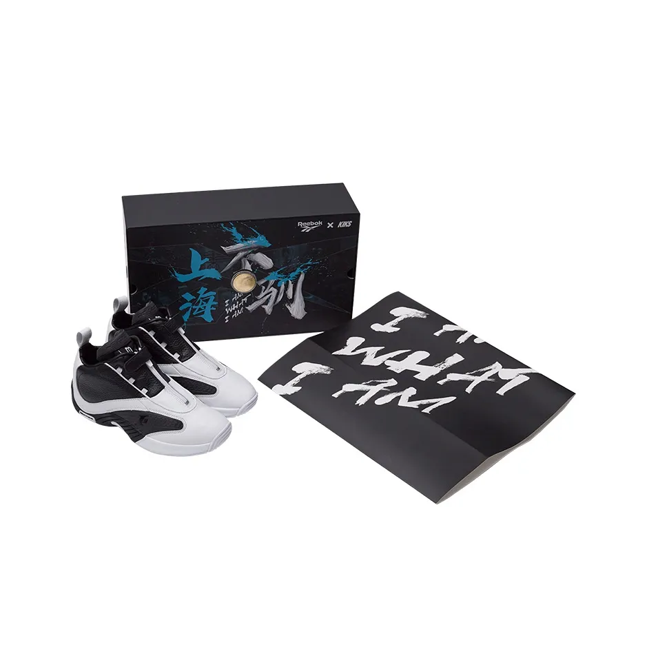 Reebok Answer Vintage Basketball Shoes Men Mid Top Black/White