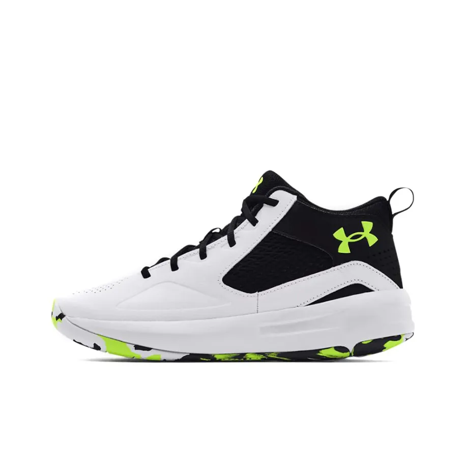 Under Armour Lockdown 5 Basketball Shoes 'White Black'