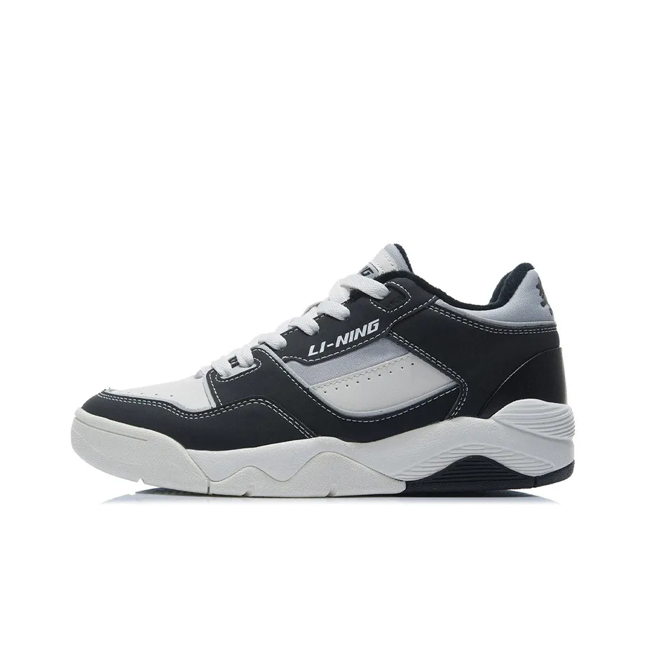 LiNing Retro 80s Wear resistant And Lightweight Low Top Vintage Basketball Shoes Women's Black