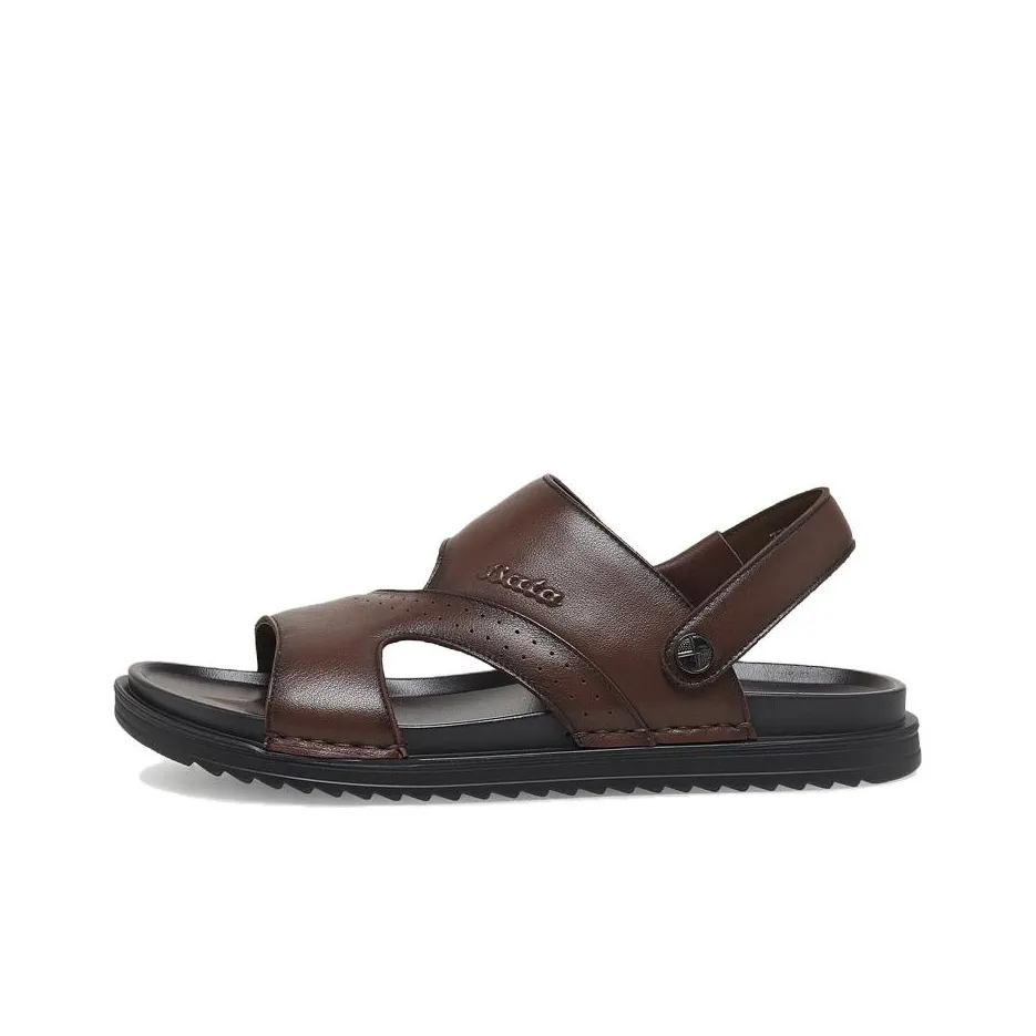 BATA Beach Sandals Men's Brown/Black