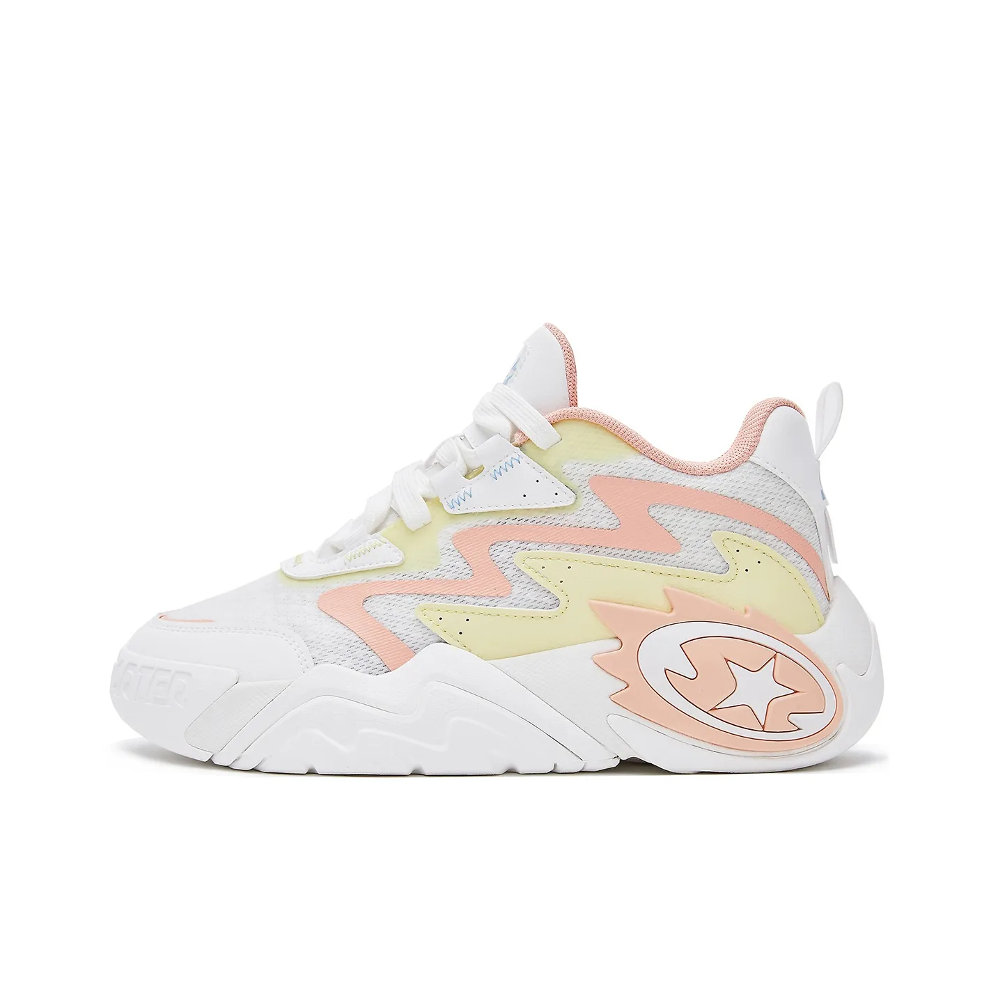 STARTER Cushioning, Slip Resistant, Abrasion Resistant, Breathable Low Top Vintage Basketball Shoes Women's Light Pink