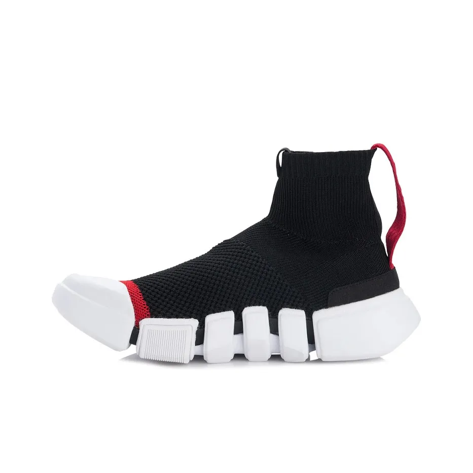 LINING Essence 2 High Топ Винтажные Баскетбольные Кроссовки Мужские Черные Белые