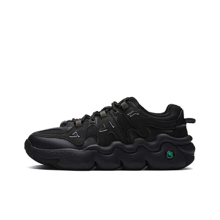 FILA Panini Low Retro Basketball Sneakers 'Black'