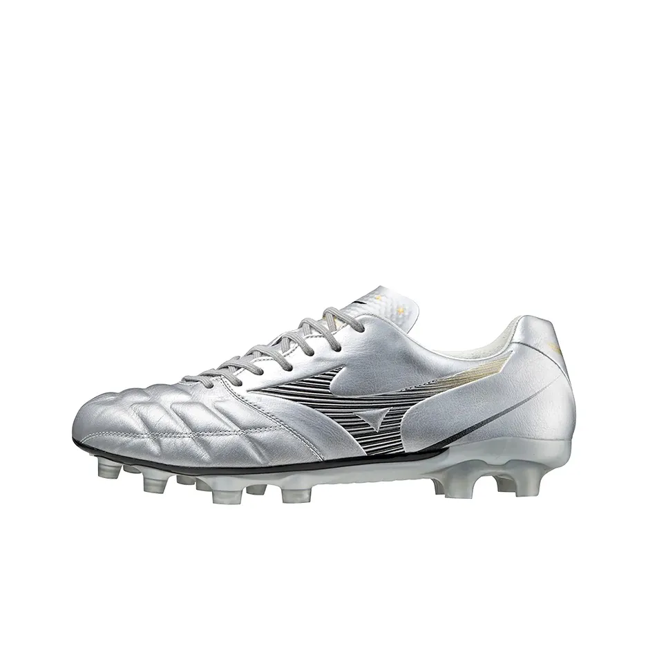 Mizuno Rebula Cup Soccer Shoes Men's Low Top Silver