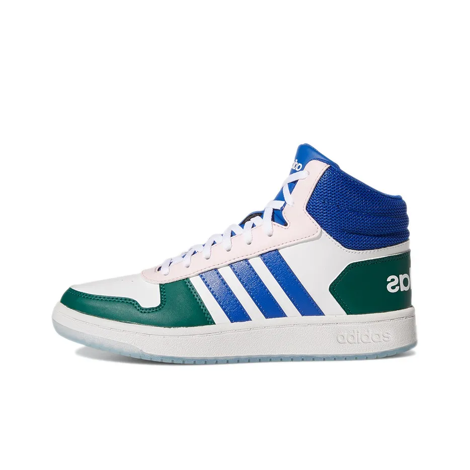 Adidas Hoops 2.0 Mid Shoes 'White Royal Blue' Women's