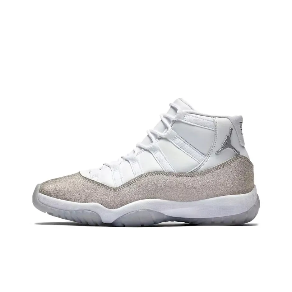 JORDAN 11 Retro White Metallic Silver Women's
