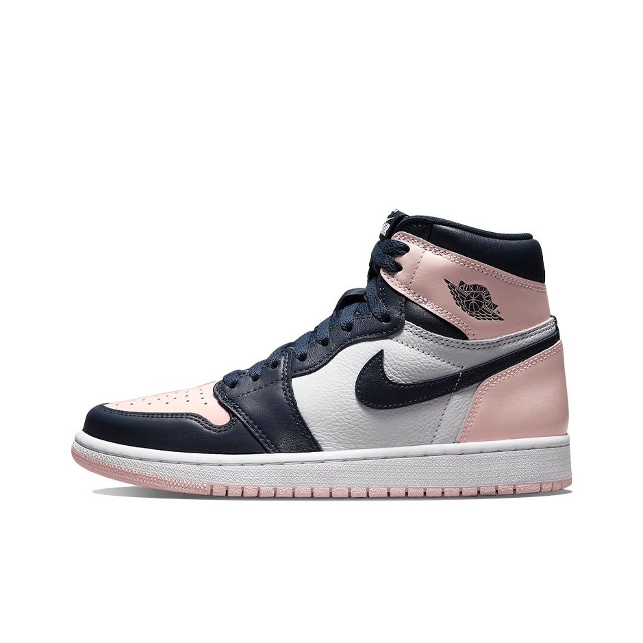 Pink and black jordan 1 best sale