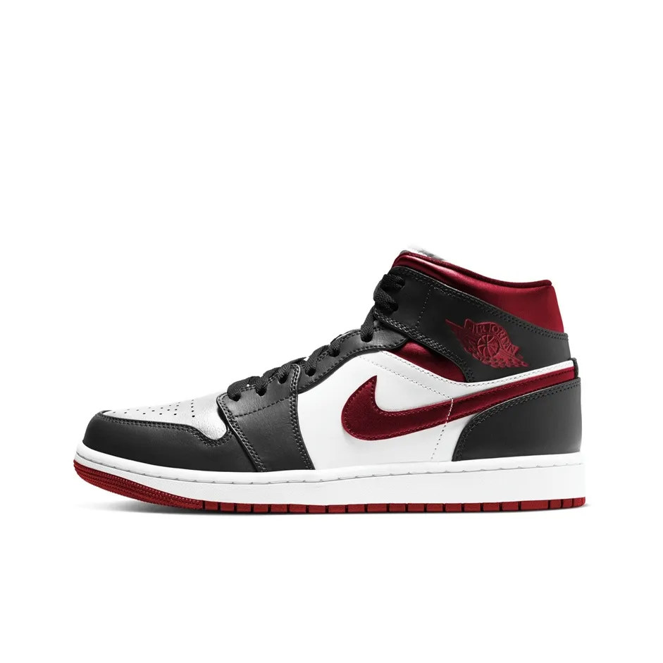 JORDAN 1 Mid Gym Red Black White