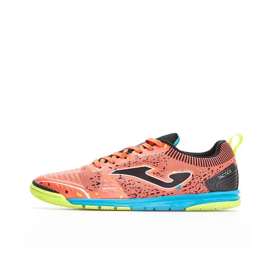 Joma IC/IN Artificial Ground, Indoor Slip Resistant, Abrasion Resistant, Breathable Soccer Shoes Men's Orange Red Black