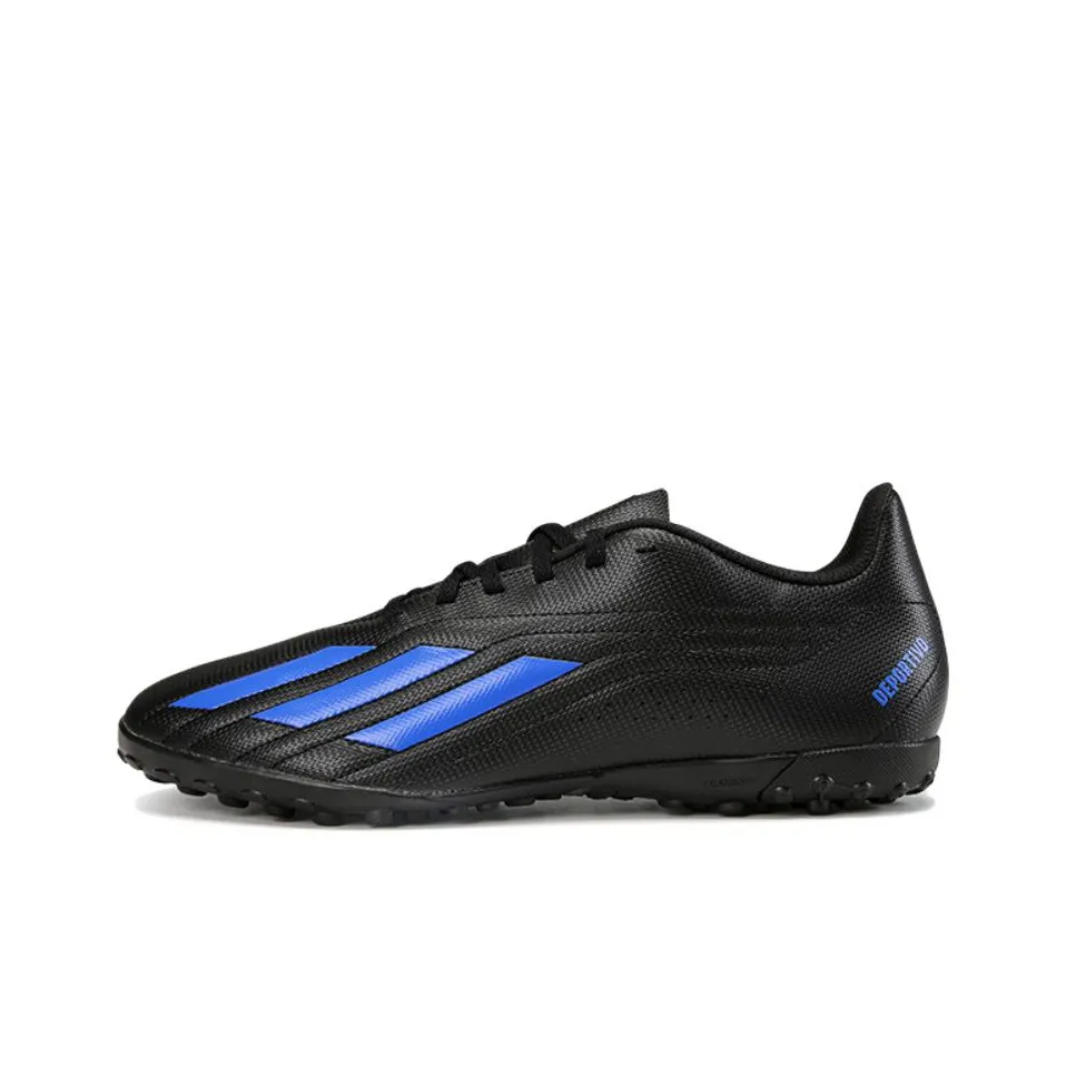 Adidas Deportivo TF Шипы Искусственный Шипы Slip-resistant Abrasion-resistant Легкие Футбольные бутсы Мужские Черные