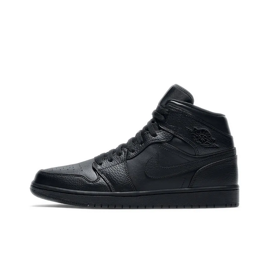 Air Jordan 1 Mid 'Triple Black' 2020