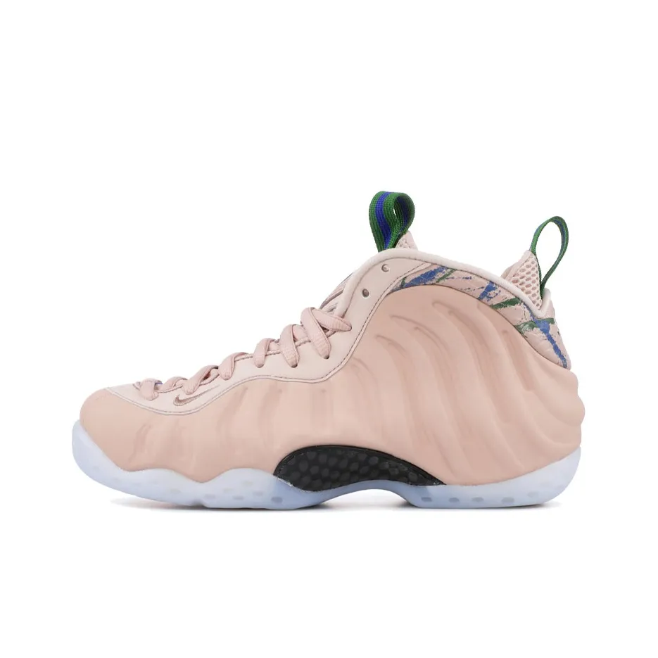 Nike Foamposite One Particle Beige Высокий Топ Винтажные Баскетбольные Кроссовки Женские Розовые