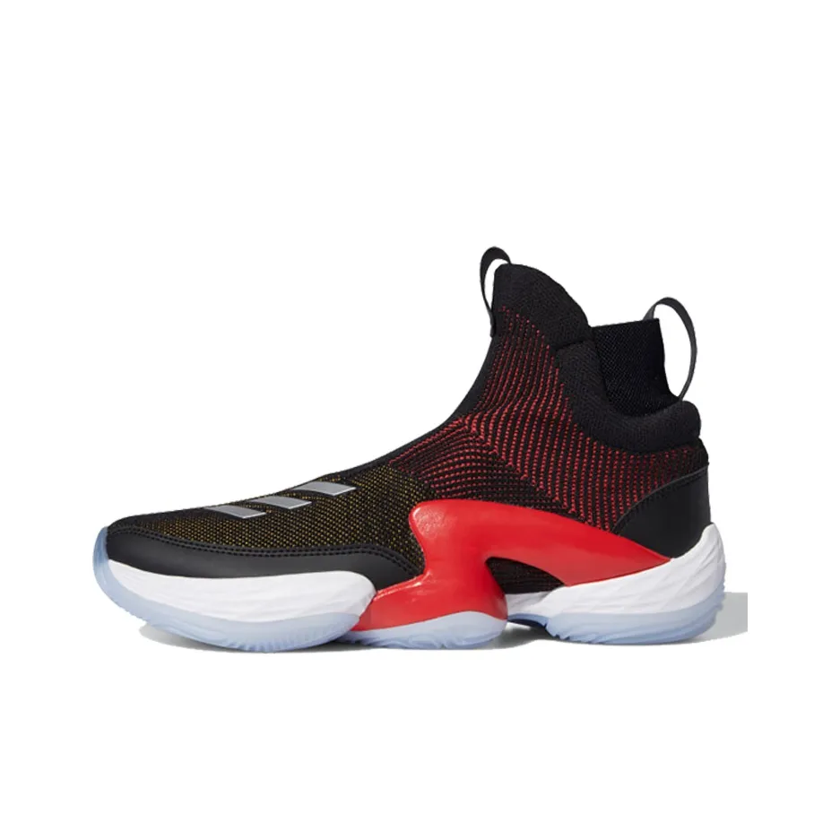 Adidas N3xt L3V3L 2020 Амортизирующие подошва Противоскользящие Высокие кроссовки Винтажные баскетбольные кроссовки Мужские Черные Красные