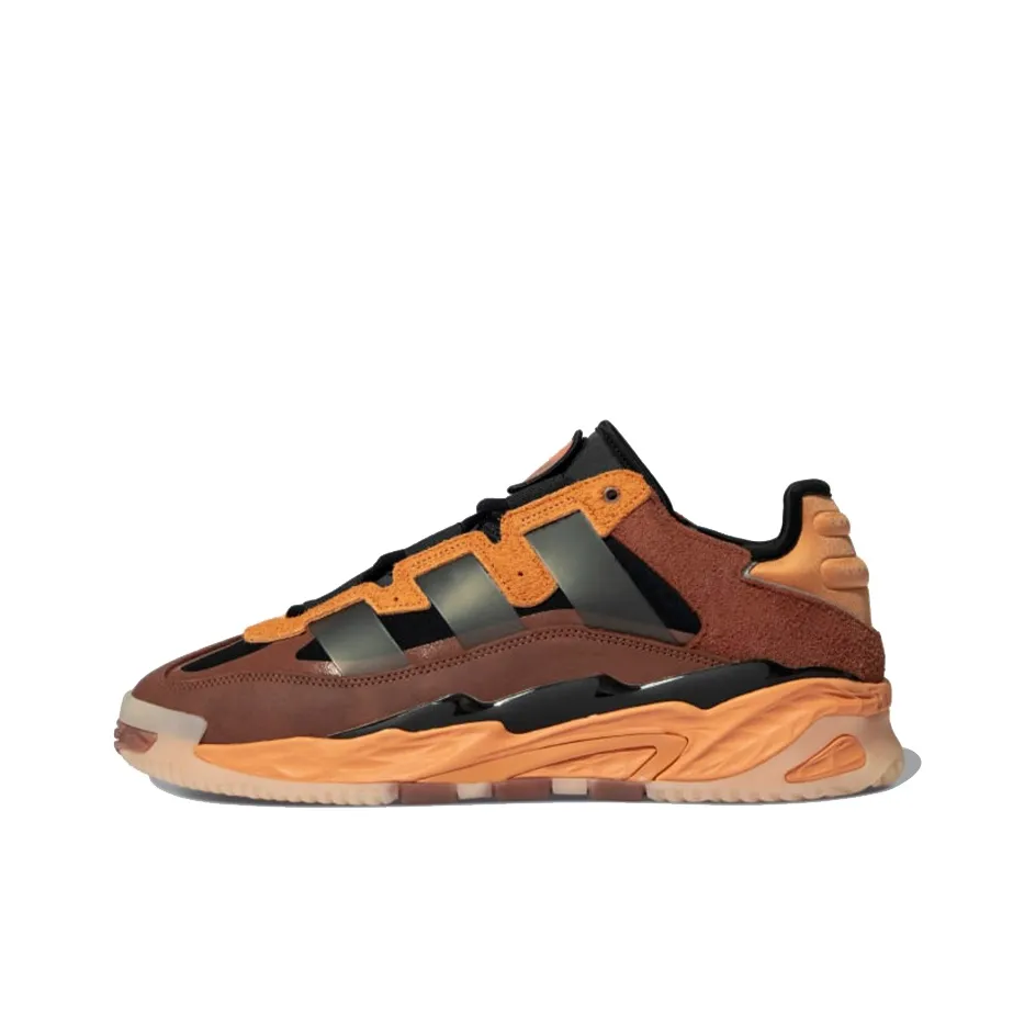Adidas Originals Niteball Vintage Basketball Shoes Unisex Low Top Black/Brown