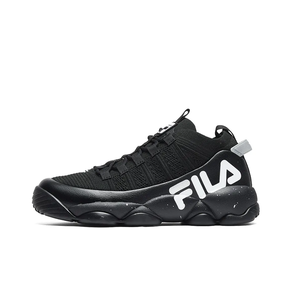 FILA Spaghetti Low Топ Винтажные Баскетбольные Кроссовки Женские Черные