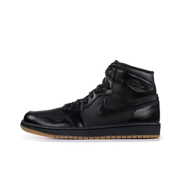 Jordan Air Jordan 1 Retro Черный GU High Top Винтажные баскетбольные кроссовки Мужской Черный