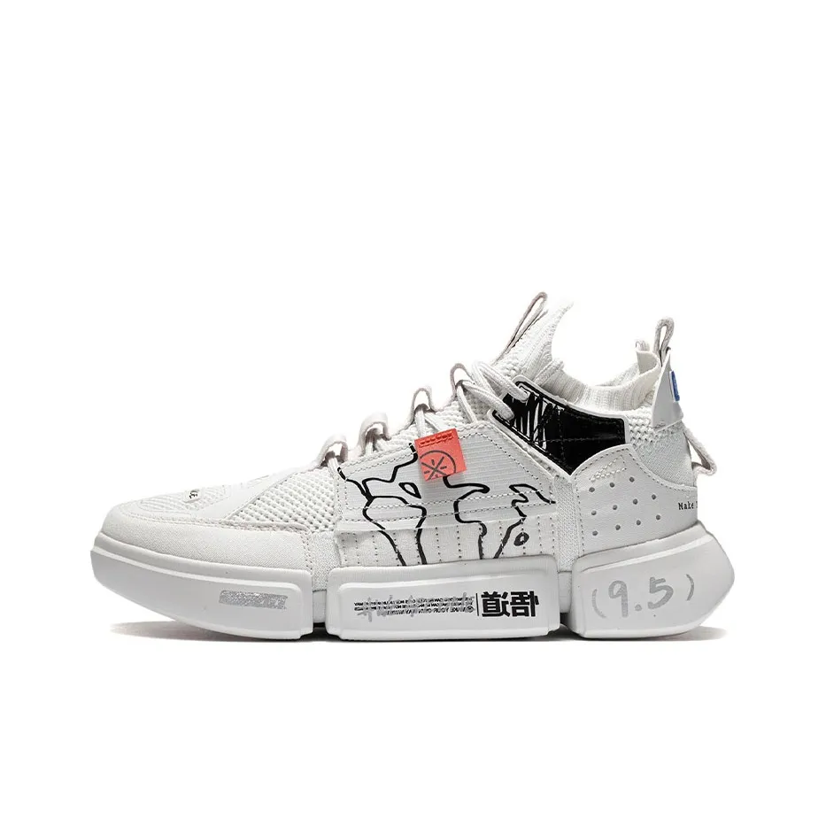 LINING Essence 2 ACE Противоскользящий Устойчивый к истиранию MID Баскетбольные кроссовки Морозно-белый