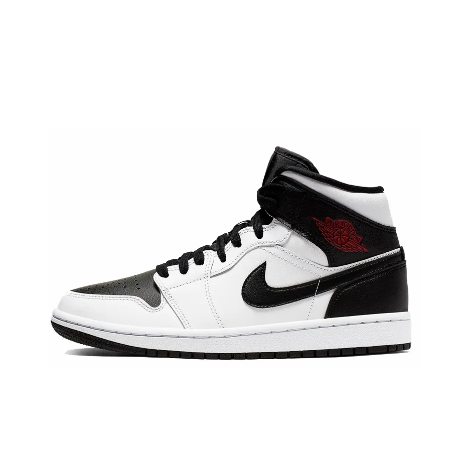 Air Jordan 1 Mid 'White Black' Women's
