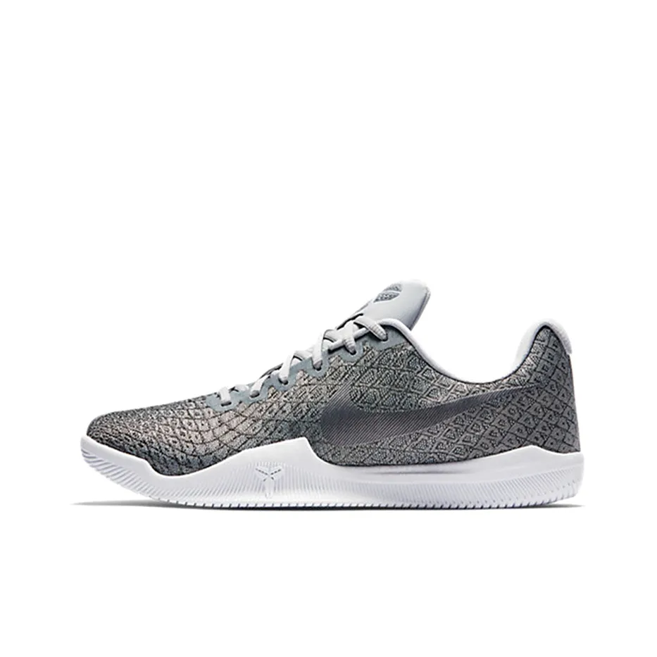 Nike Mamba Instinct Pure Platinum Амортизация Противоскользящий Устойчивый к истиранию Низкий Топ