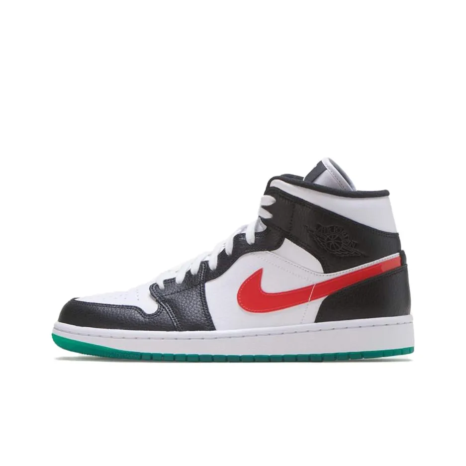 JORDAN 1 Mid Alternate Swooshes Red Yellow Women's