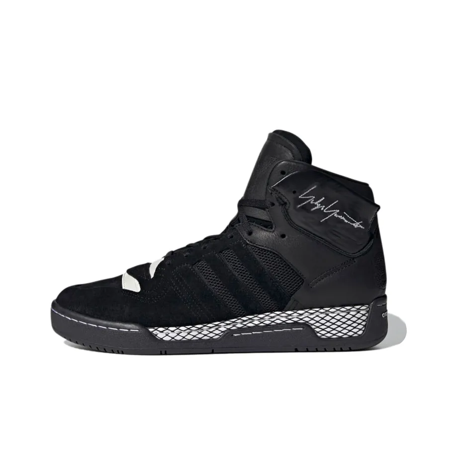Adidas x Y 3 Hayworth High Топ Винтажные Баскетбольные Кроссовки Унисекс Черный