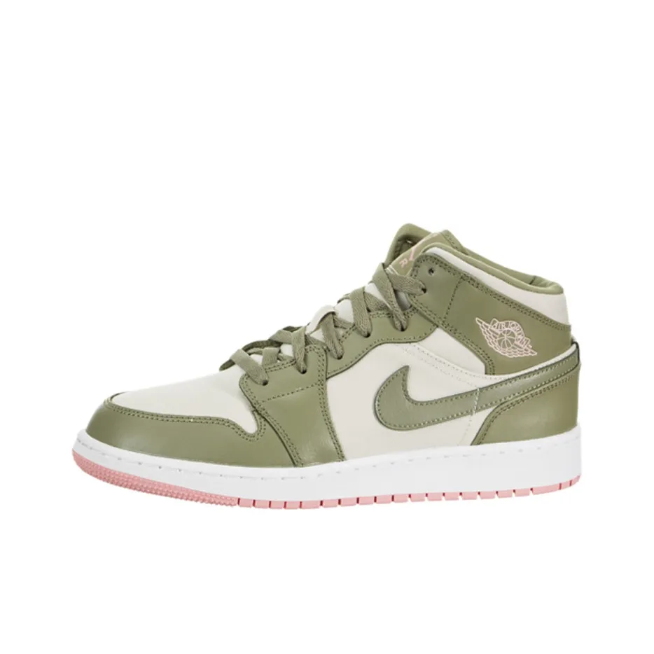 JORDAN 1 Mid Trooper Bleached blks1 GS