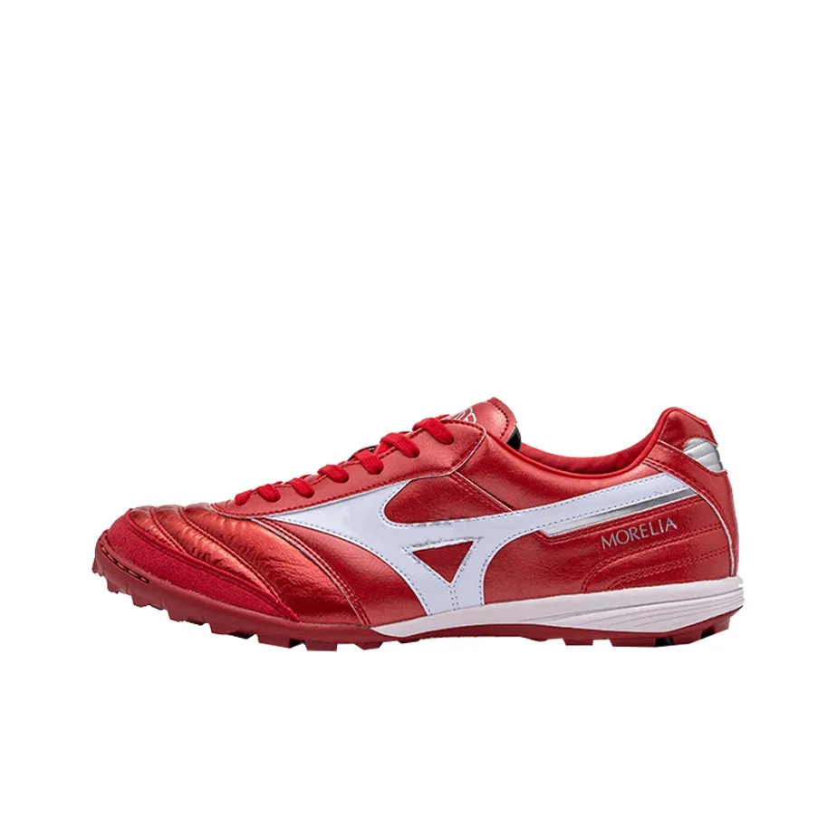 Mizuno TF Turf Anti Slip Wear Resistant Soccer Shoes Men's Red