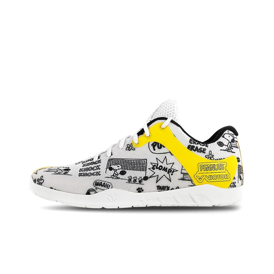 SNOOPY x VICTOR Snoopy Collection Low Top Badminton Shoes Unisex White
