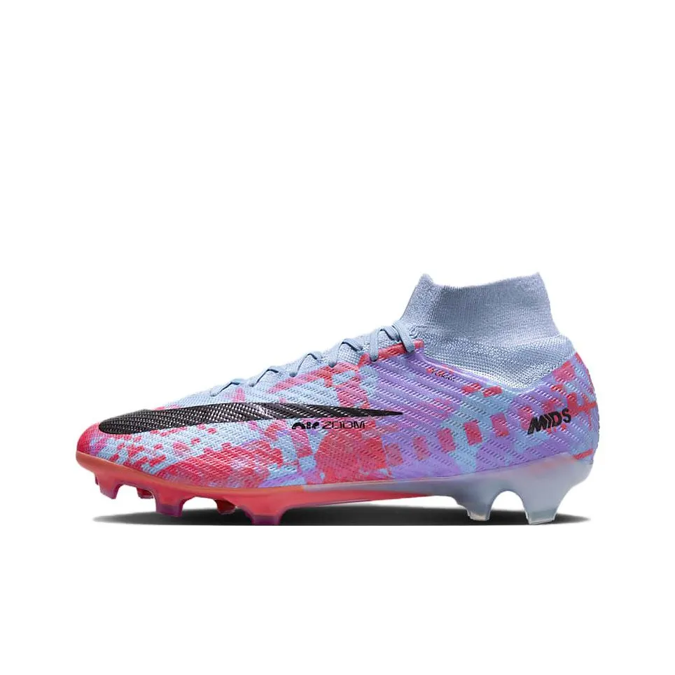 Nike Zoom Mercurial Superfly 9 FG Твердый грунт Неподкладочная Легкий Футбольные бутсы Мужской Синий