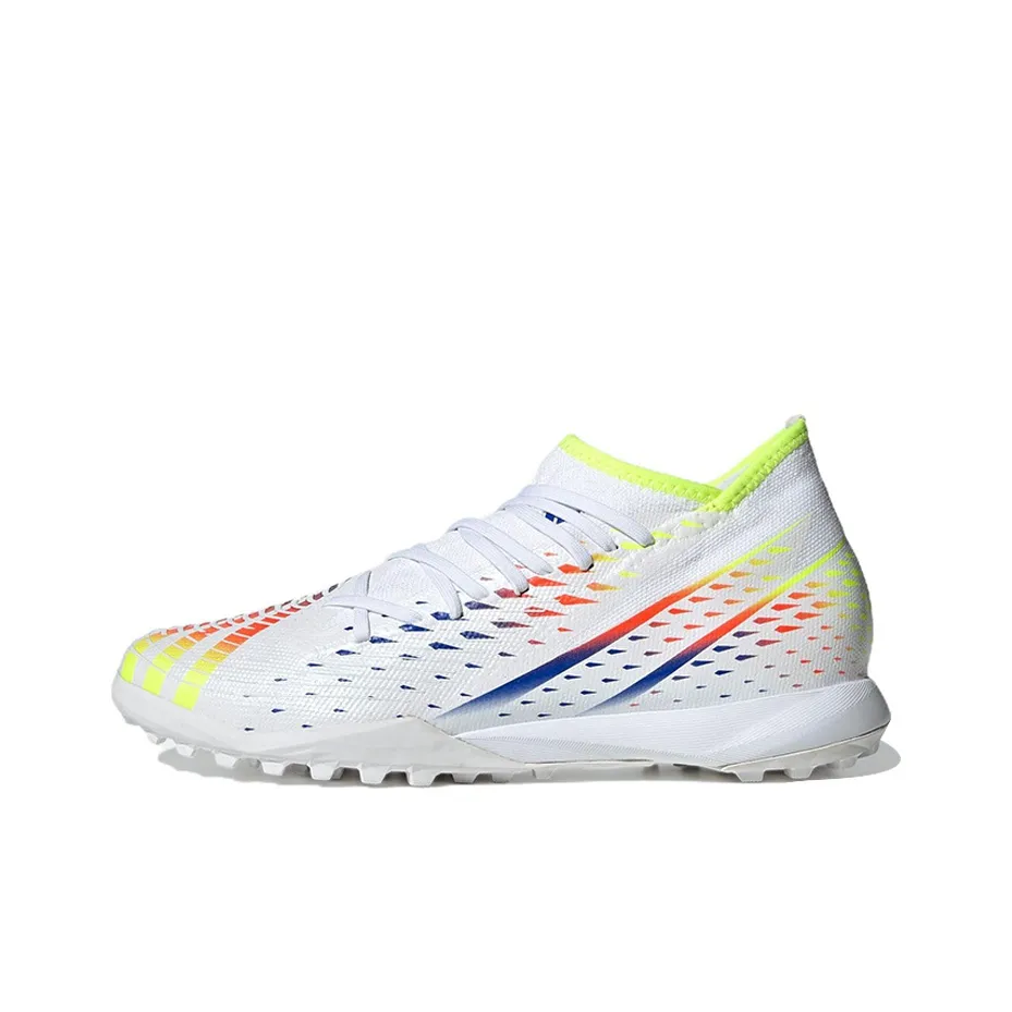 Adidas Predator Edge.3 TF Шипы Противоскользящие Устойчивые к истиранию Футбольные бутсы Мужские Белый Желтый Синий