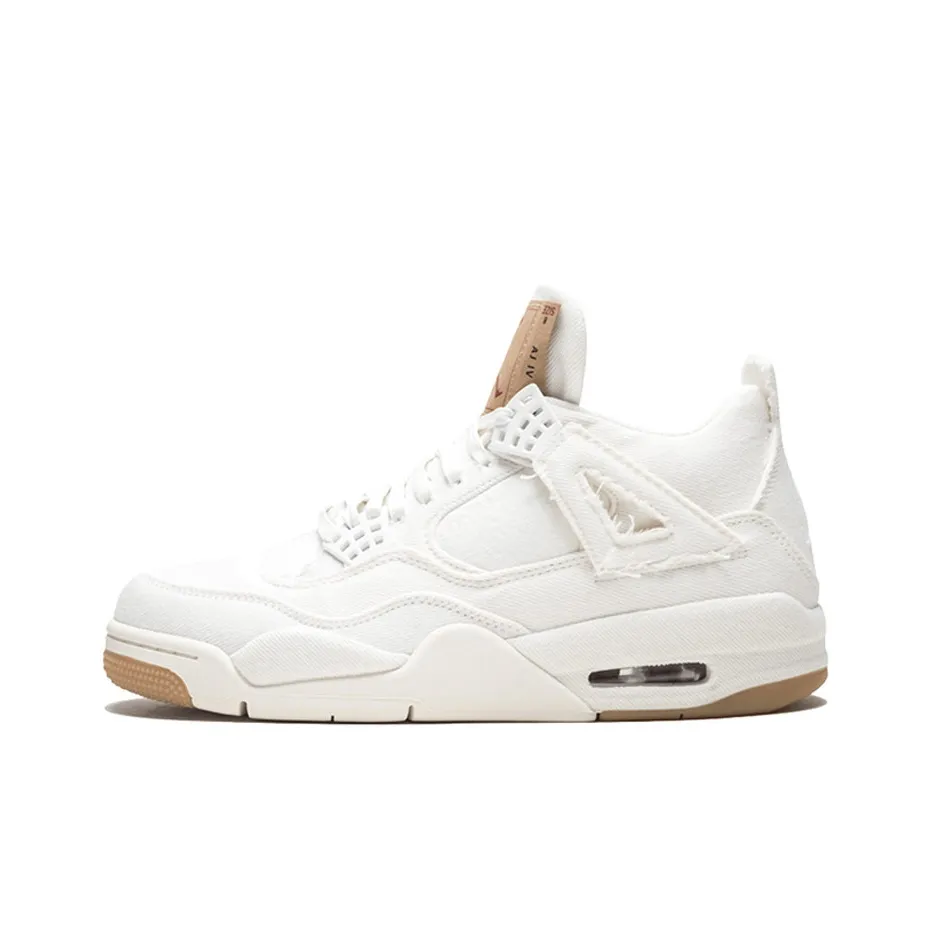 JORDAN 4 Retro Levi's White Levi's Tag