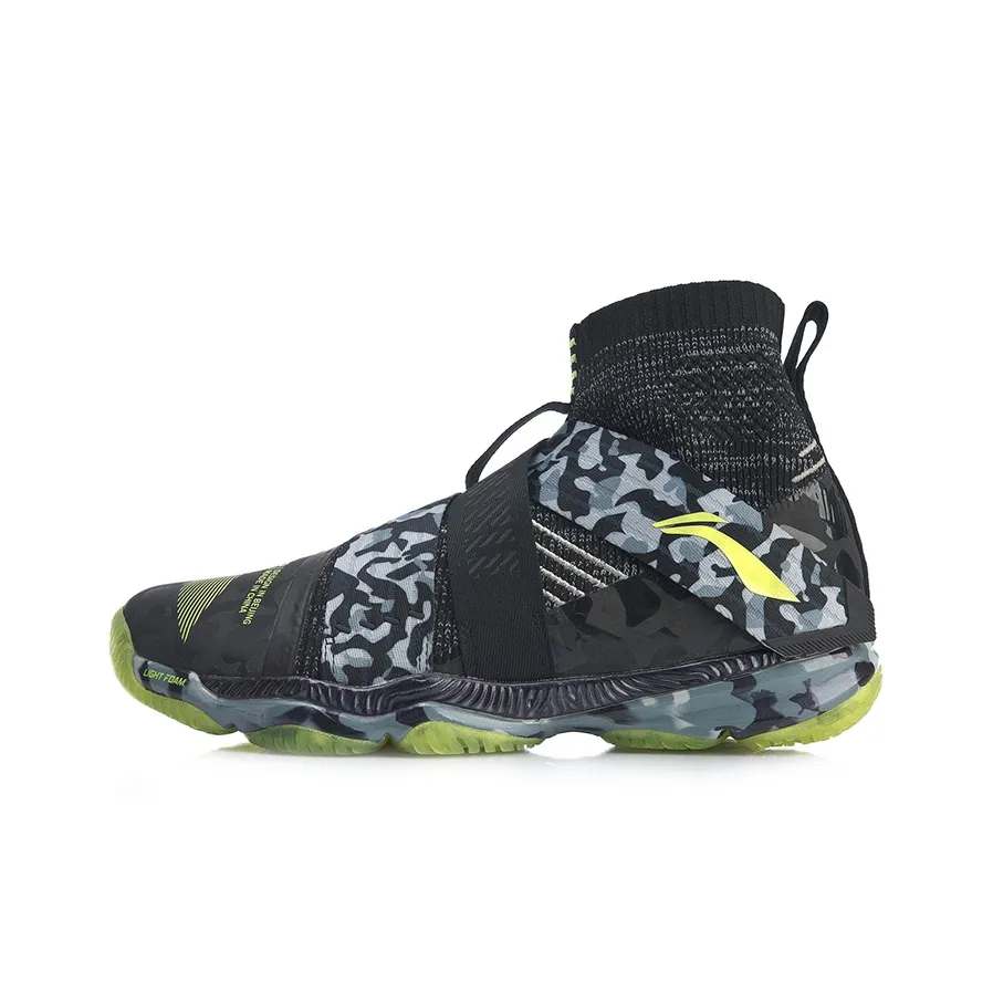 LiNing Ranger Амортизаторы Slip-resistant и устойчивые к истиранию Высокие кроссовки для тренировок Мужские Черные Серые