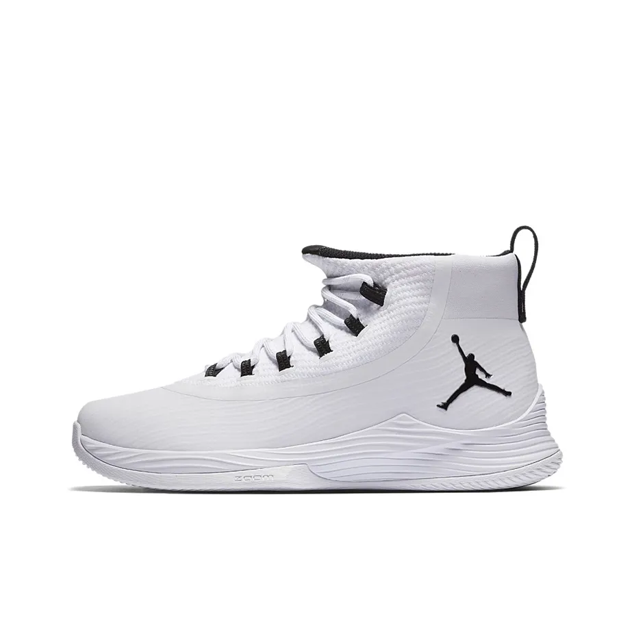 Jordan Ultra Fly 2 Vintage Basketball Shoes Men High Top White/Black