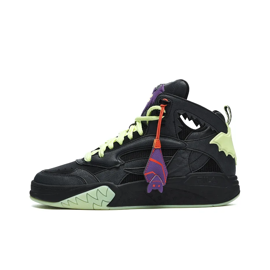 FILA FUSION DESPERADO Outlaw Series Mid Top Vintage Basketball Shoes Women's Black Purple