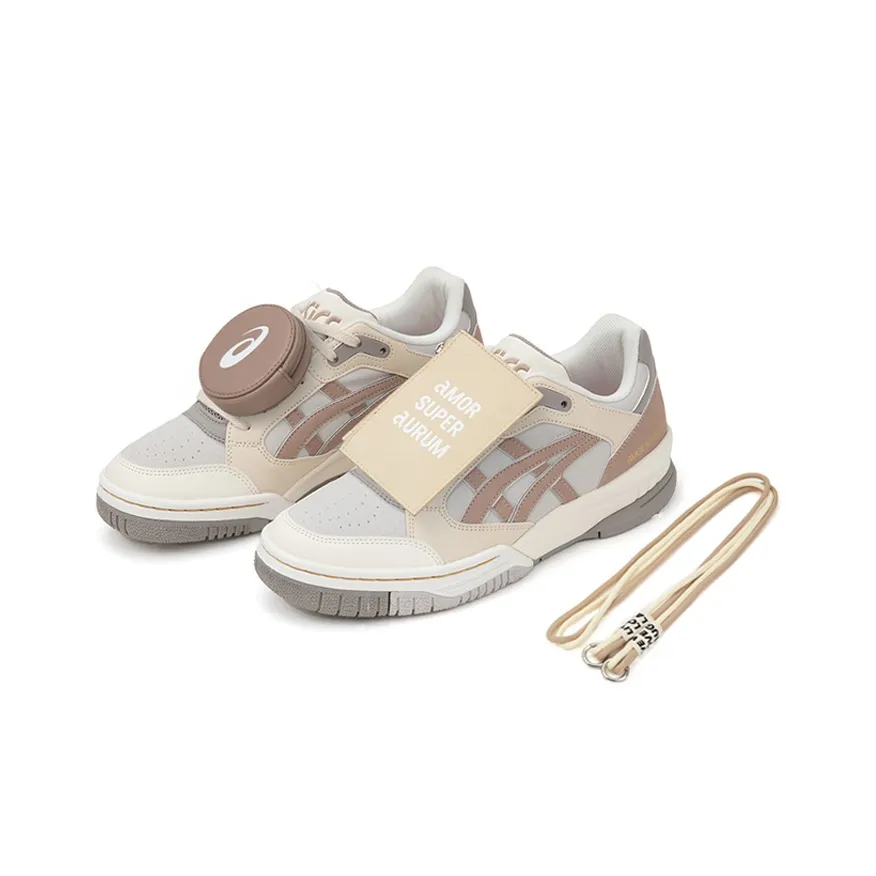 Asics Gel Spotlyte Low Top Vintage Basketball Shoes Unisex Taro Paste Gray Brown