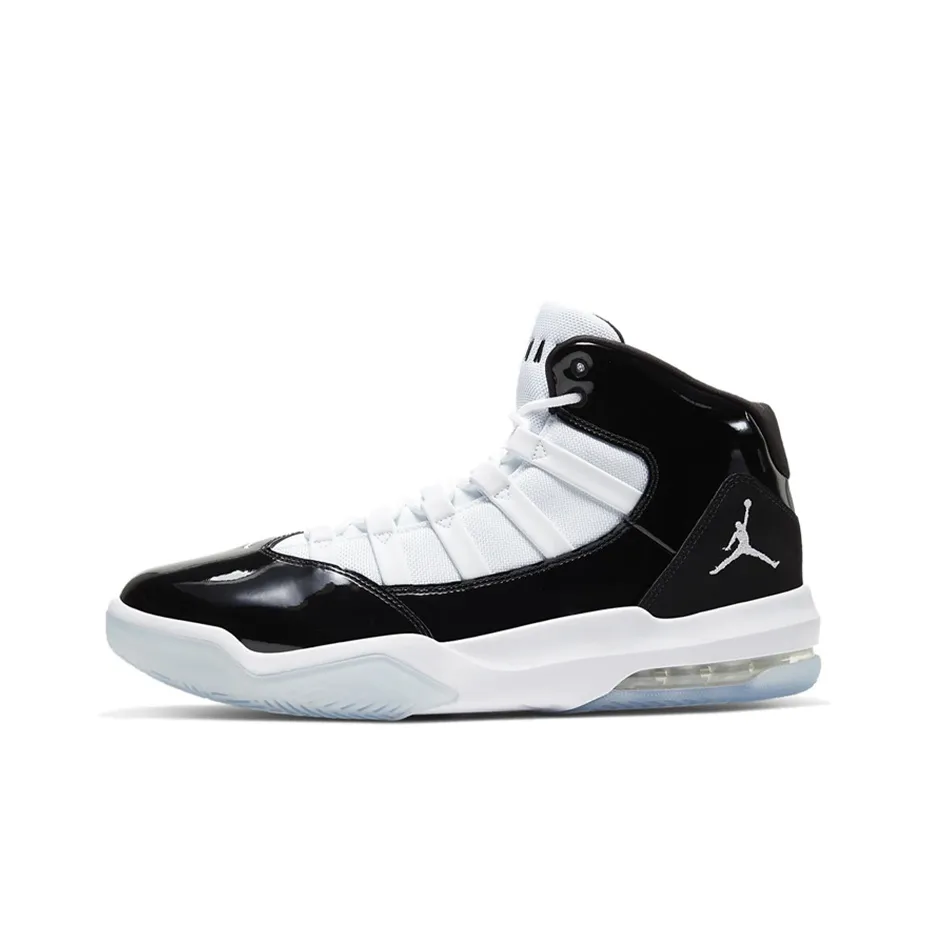 Jordan Max Aura 1 Concord Non Slip Легкий High Top Винтажные баскетбольные кроссовки Унисекс Черно-белая панда