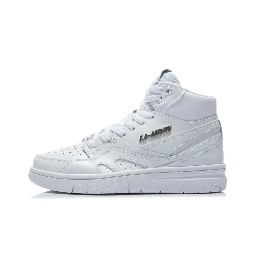 LINING 937 DELUXE co-brand Hi High Топ Винтажные баскетбольные кроссовки Женские Белые