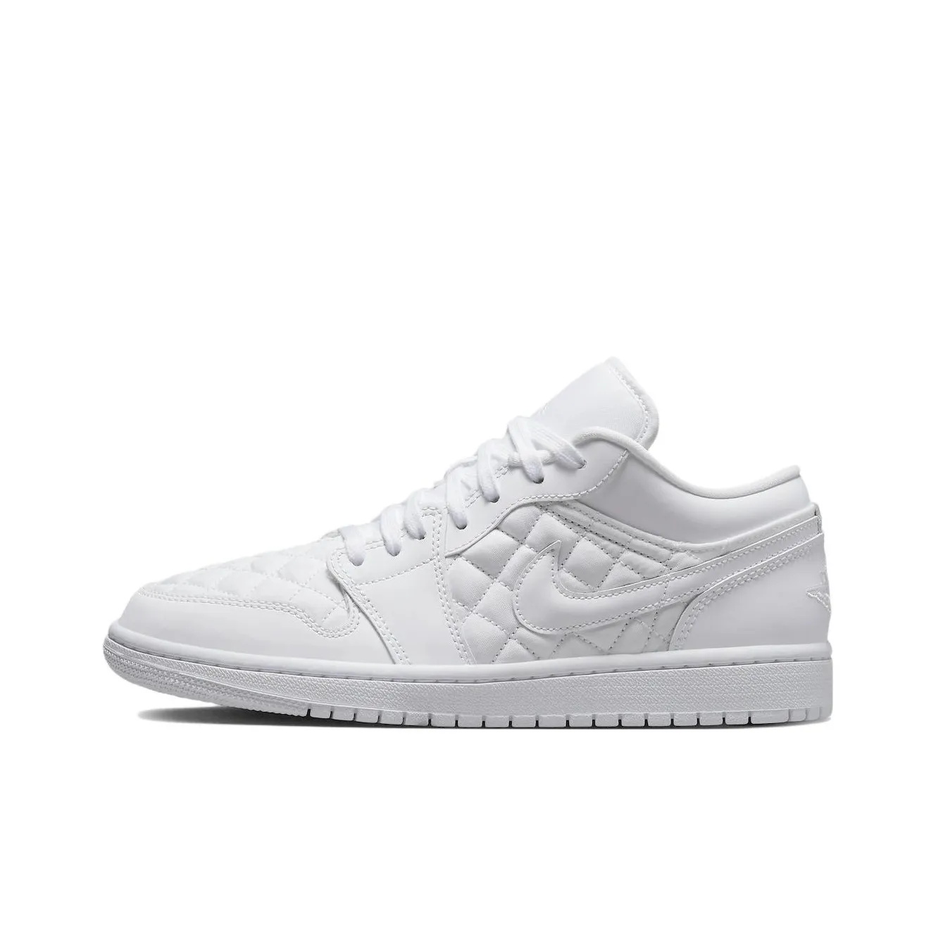 Air Jordan 1 Low Triple White Quilted Women's