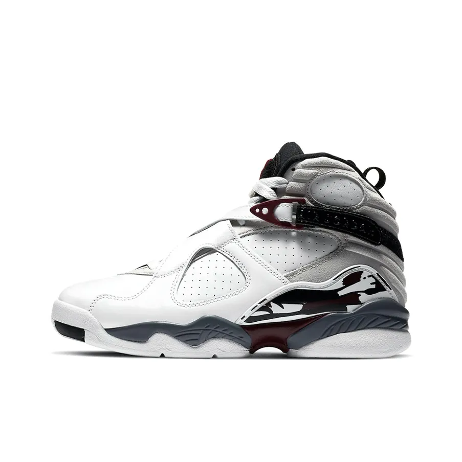 Jordan 8 Retro White Burgundy Women's