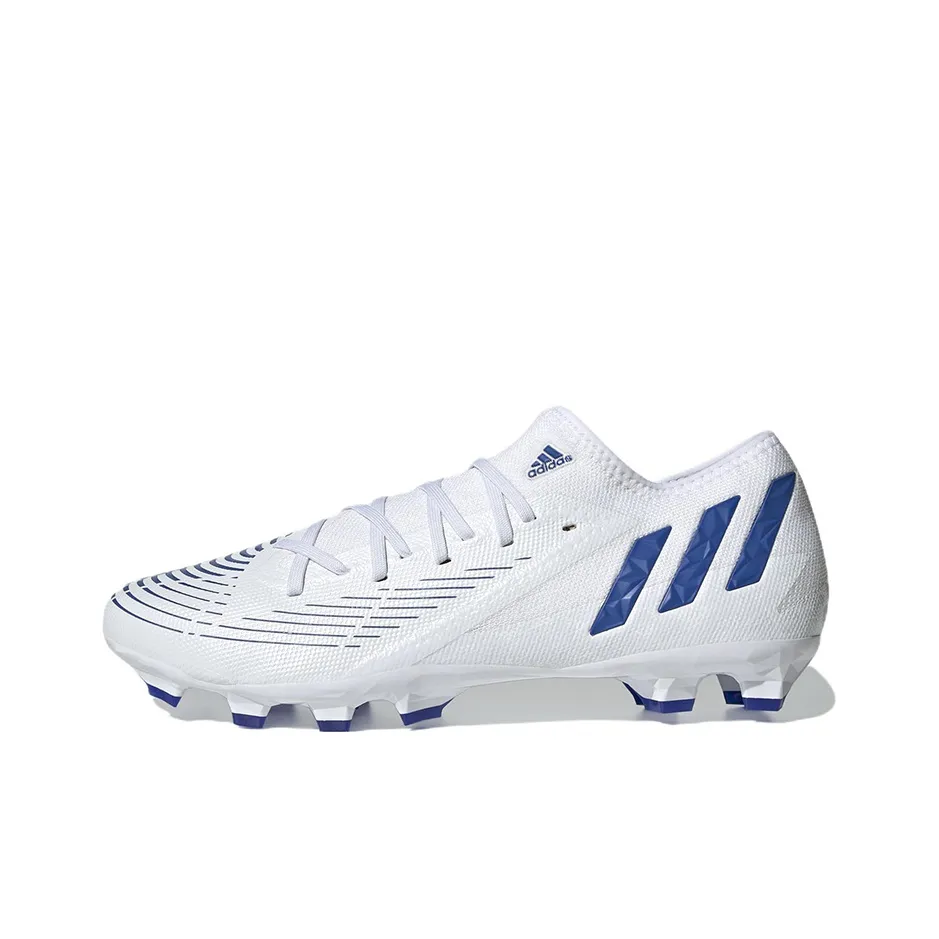 Adidas Predator Edge.3 MG MULTI Ground Искусственный Шипы Противоскользящие Устойчивые к Износу Футбольные бутсы Мужские Белый Синий