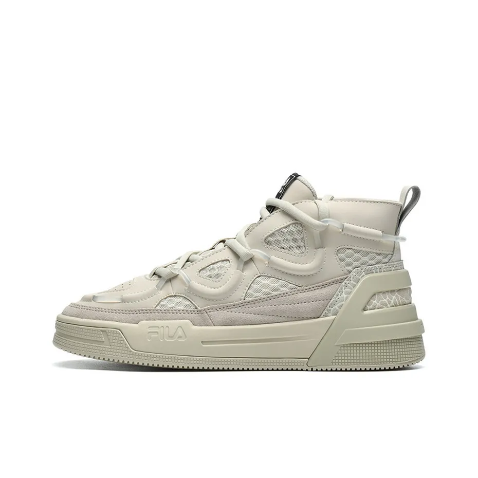 FILA Heritage Коллекция MID Топ Винтажные Баскетбольные Кроссовки Мужские Перо-Серый