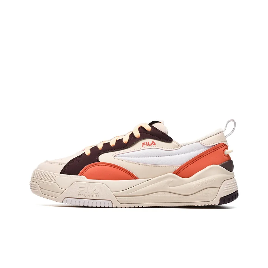 FILA CANESTRO Cushioning, Wear Resistant Low Top Vintage Basketball Shoes Women's Nude