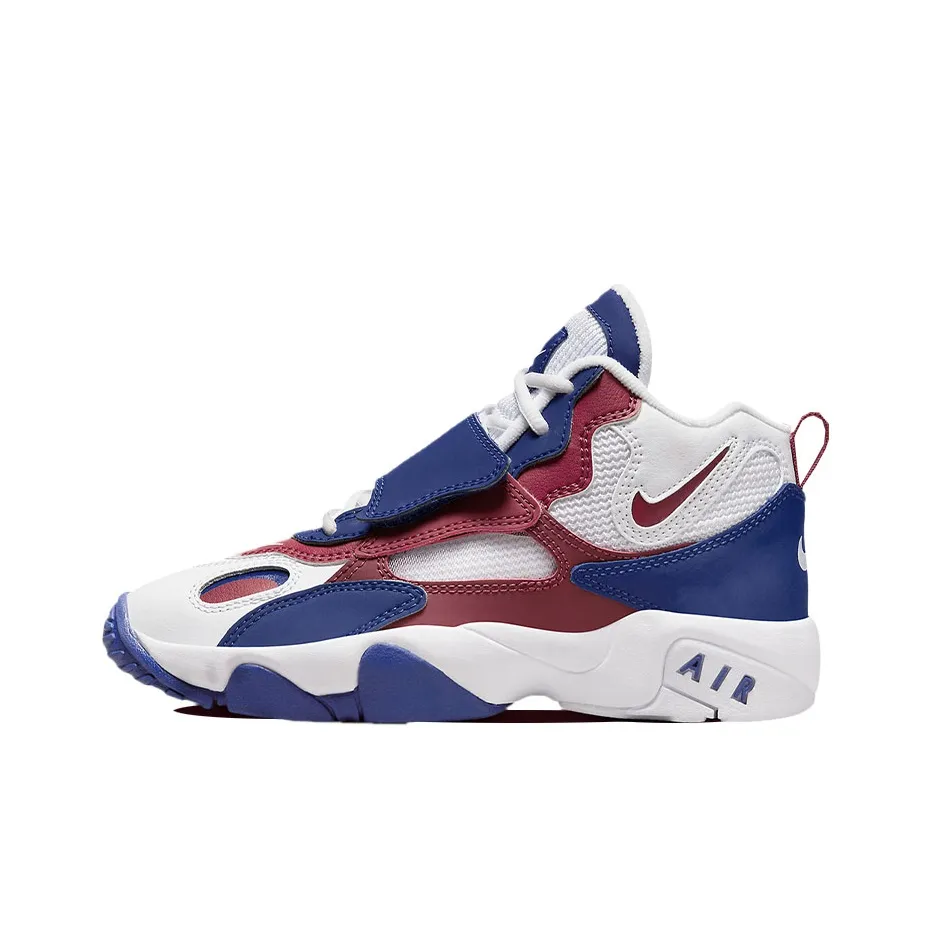 Nike Air Max Speed Turf Mid Top Training Shoes GS White Blue Red