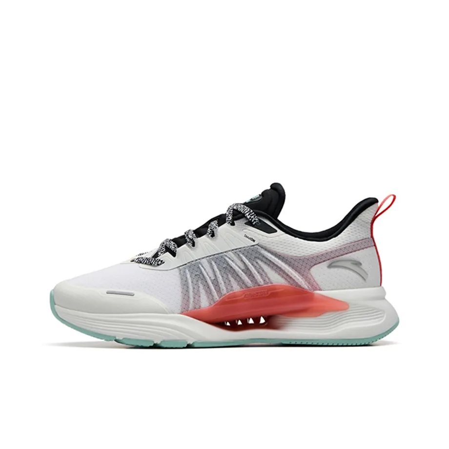 ANTA Амортизирующие подошвы Устойчивые к истиранию Низкий топ Кроссовки для тренировок Мужские Черный Белый Красный